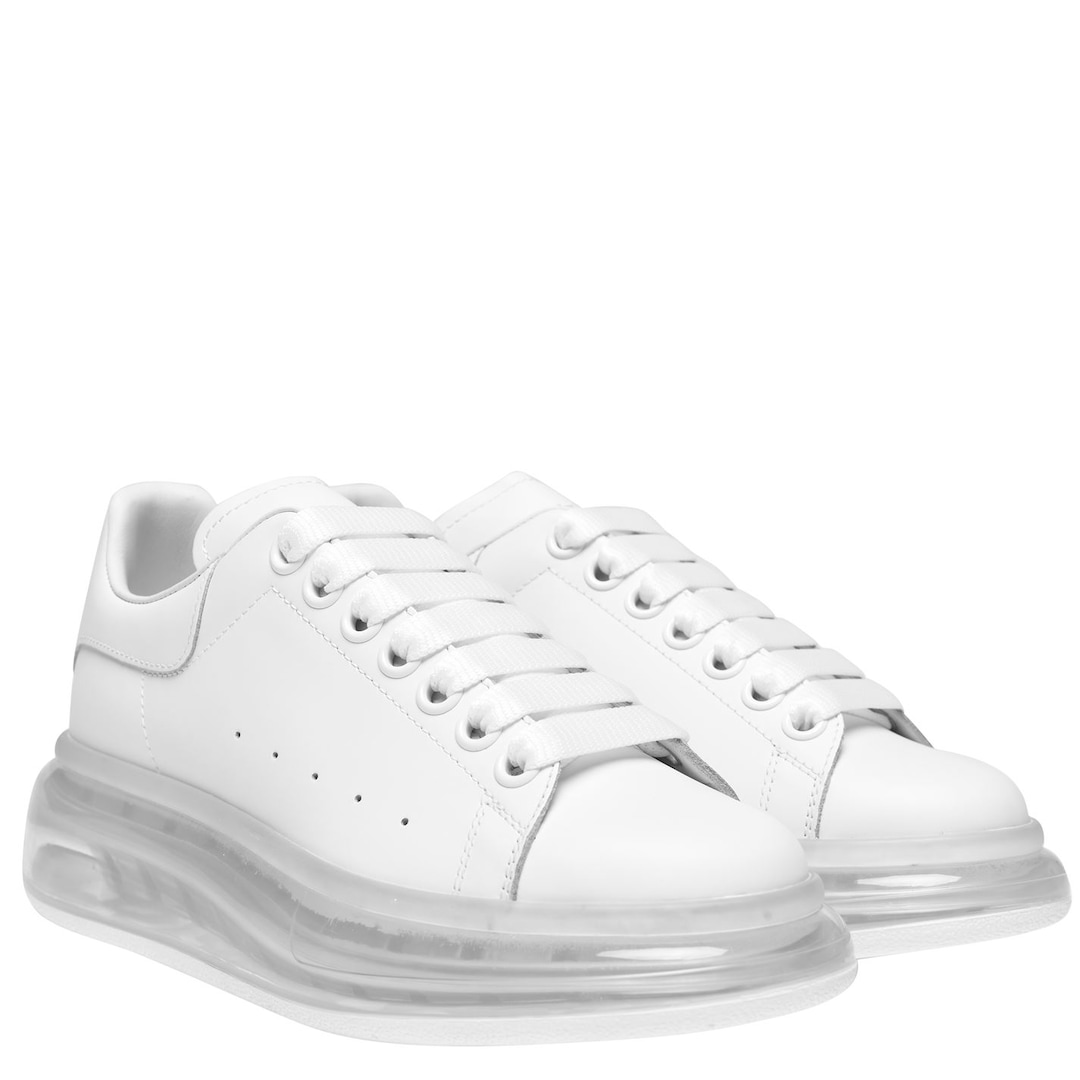 Alexander McQueen Oversized Clear Sneaker - White/White