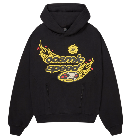 Broken Planet Cosmic Speed Hoodie - Soot Black