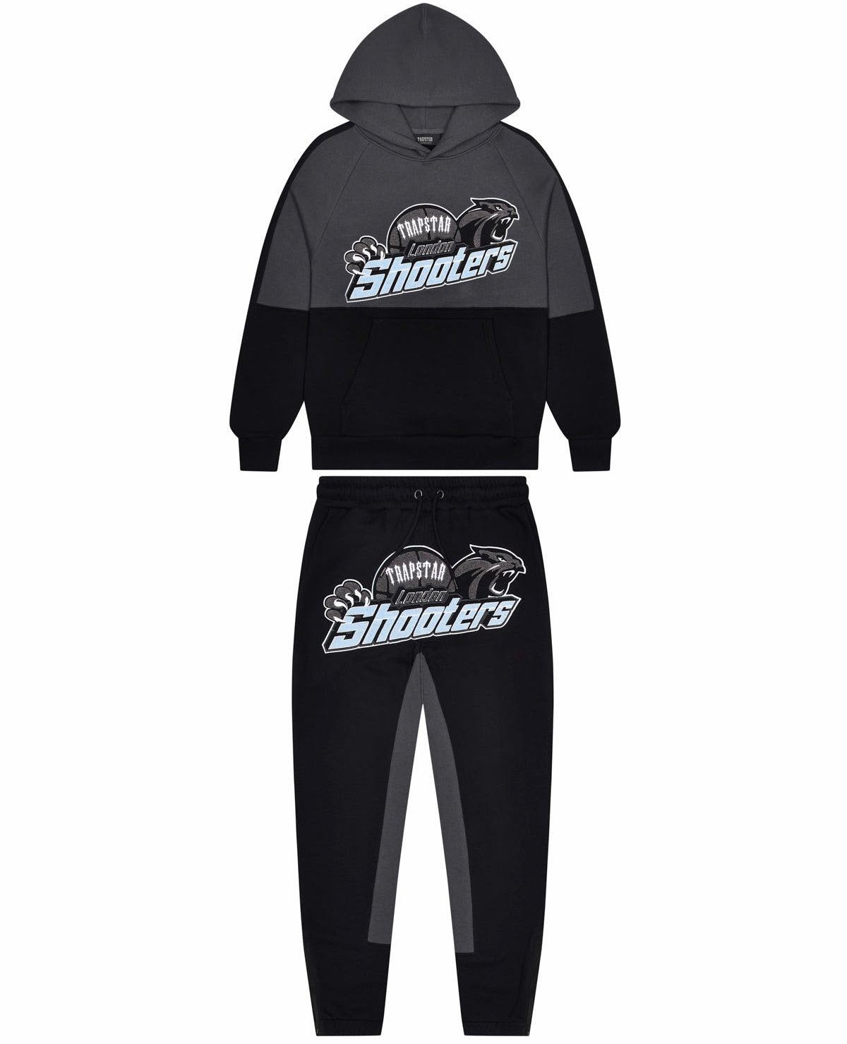 Trapstar Shooters Panel Tracksuit - Black/Blue