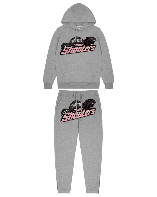 Trapstar Shooters Tracksuit - Grey/Pink